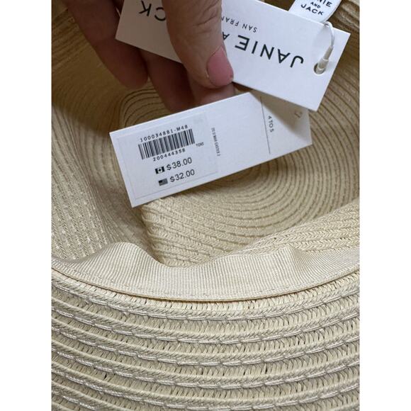 JANIE AND JACK Triple Flower Straw Sun Hat - Sz 4-5 yrs - NWT - Picture 4 of 5